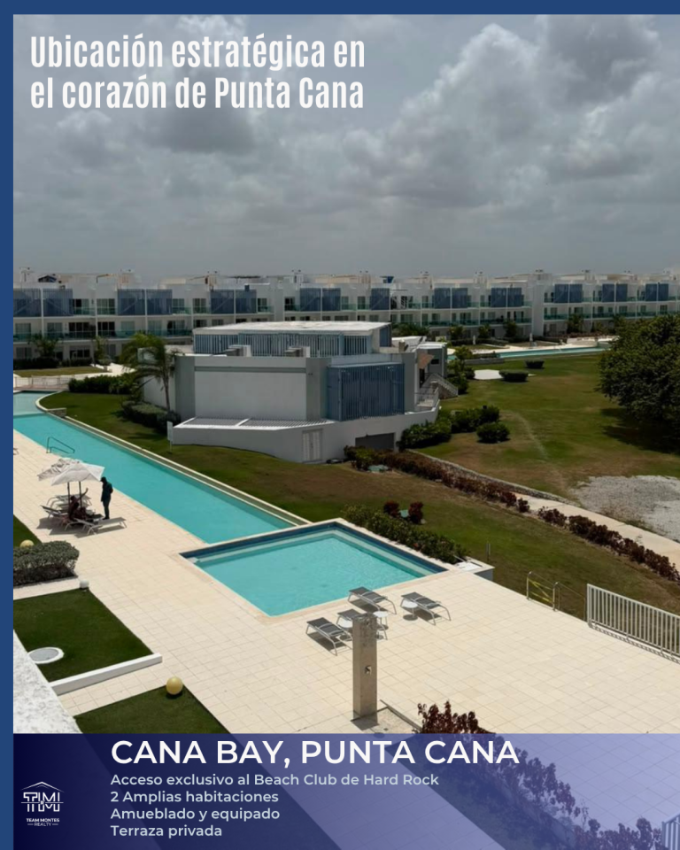 Penthouse a la venta en Cana Bay con vista al campo de golf